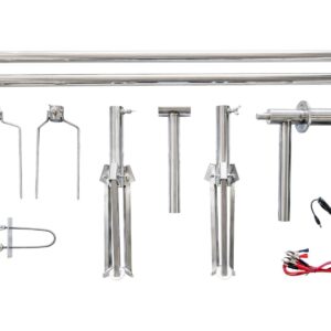 Samostoječi raženj – INOX, dolžina 2 m